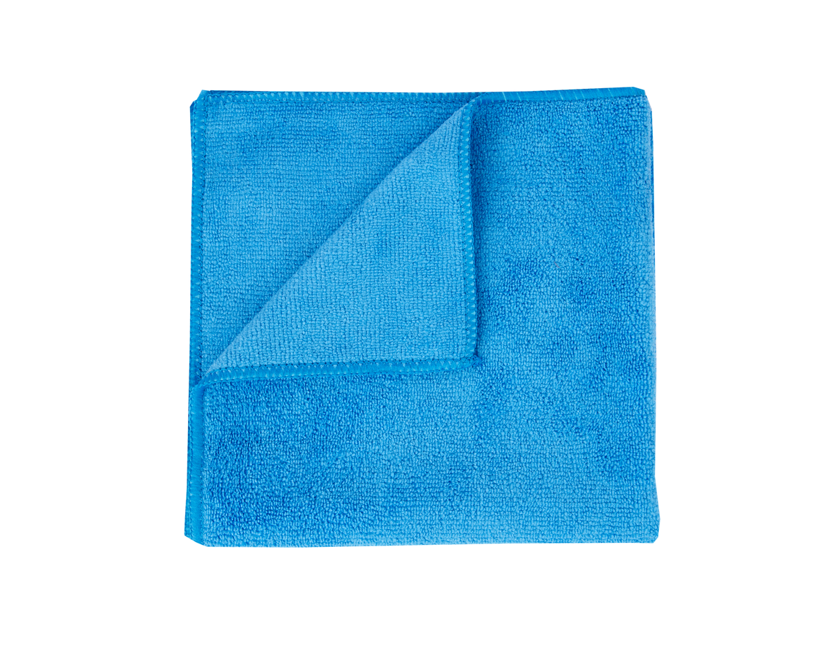 Blauwe schoonmaak doek