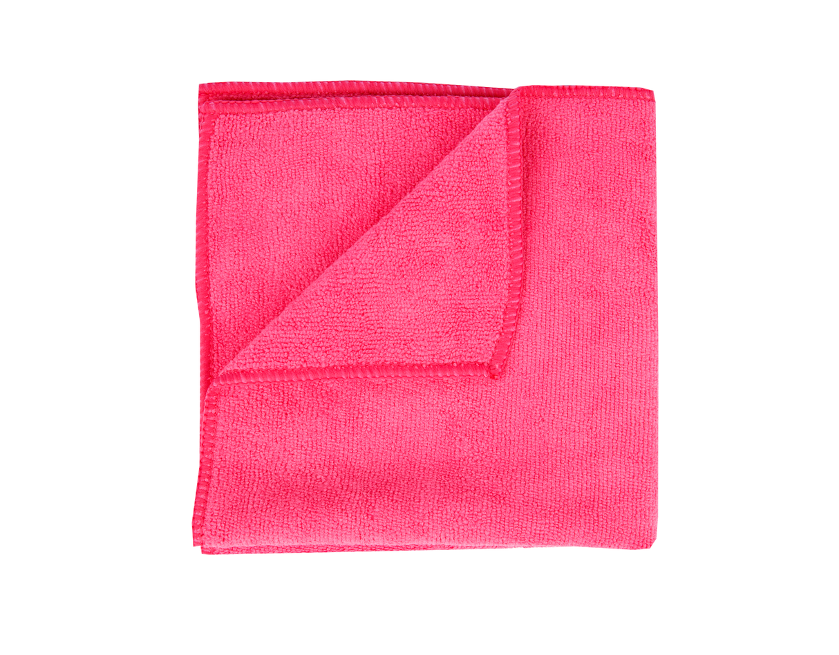 Roze schoonmaak doek