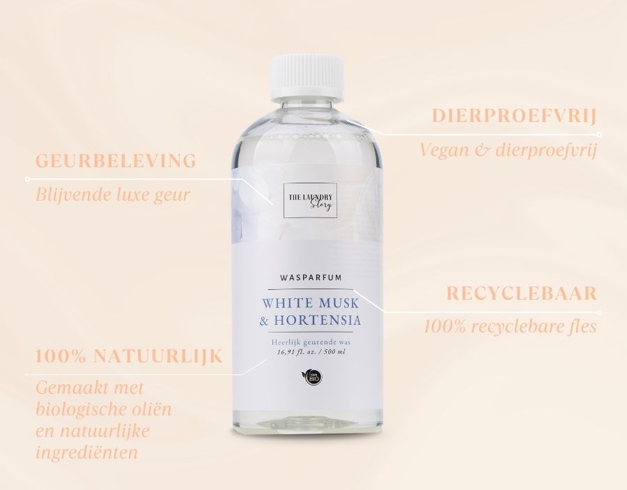 BIO Wasparfum White Musk & Hortensia - 100% biologisch