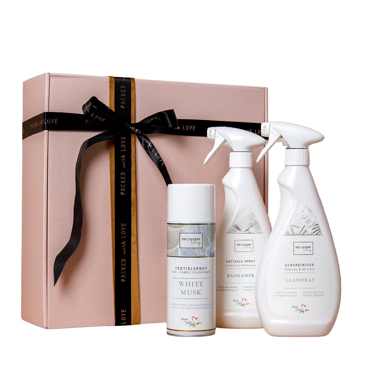 Glasspray, textielspray, badkamerspray