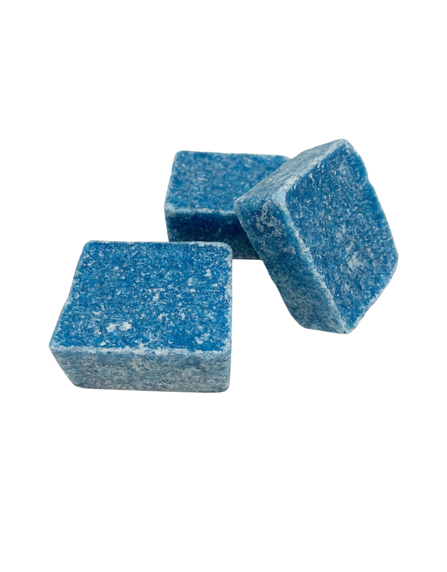 blauwe amberblokjes